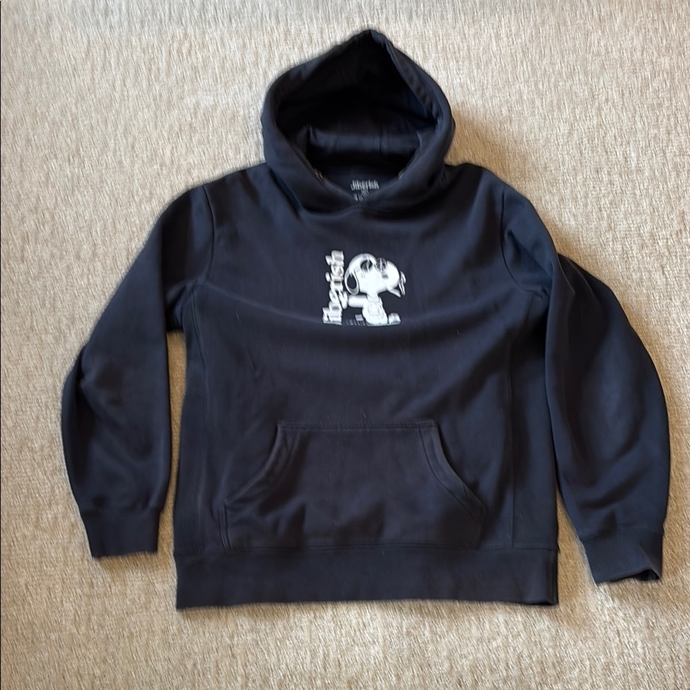Jiberish Black Graphic Hoodie